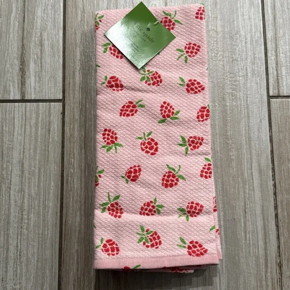 Kate Spade Strawberry Kitchen Towel Set Of 3 - Picture 1 of 3